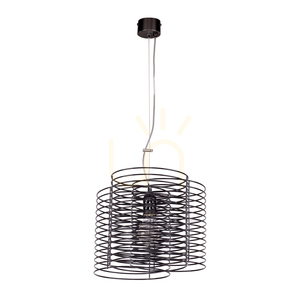 Ringo taklampa, 1xE27, Max. 60 W, svart metall/svart PVC-kabel, Ø 28 cm small 0