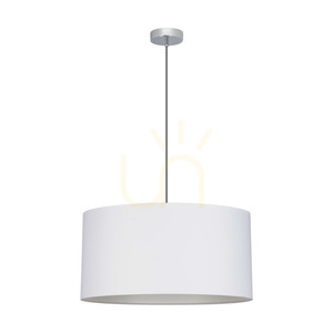 Rima taklampa, 1xE27, Max. 60 W, krommetall/antracitfärgad flätad sladd/grå lampskärm, Ø 50 cm small 0