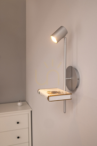 Rogna vägglampa, 1xGU10, Max. 50 W, krommetall, 19,5 cm small 1