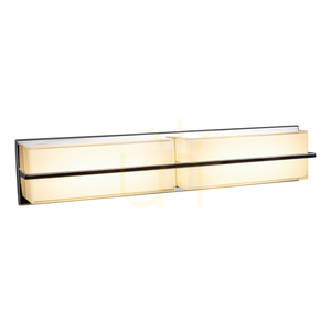 Sally vägglampa, inklusive LED 3000K 20W, krommetall/vit glasskärm, 60 cm small 1