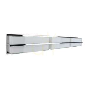 Sally vägglampa, inklusive LED 3000K 30W, krommetall/vit glasskärm, 98 cm small 0