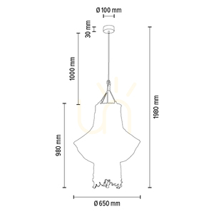 Samba taklampa, 3xE27, Max. 15 W LED, oljad ek/natur, flätad kabel/krämfärgad flätad bomullssladd, Ø 65 cm small 3