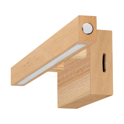 Kontrollera Smal vägglampa, 1xLED, 3000 K, 5,3 W, björk, med beröringsdimmer, 40 cm
