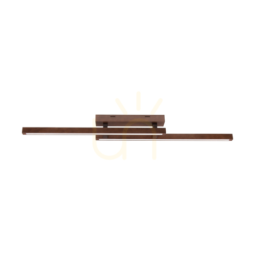 Kontrollera Smalt takljus, 2xLED, 3000 K, 22,5 W, bok- och valnötsträ, 120 cm