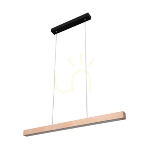 Smal Single 2xLED 3000K 28,5 W taklampa, björk/svart metall/transparent PVC-kabel med beröringsdimmer, 100 cm small 0