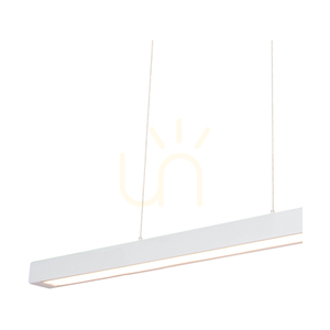 Smal 2xLED 3000K 22,5 W taklampa, vitt bokträ / genomskinlig PVC-sladd med beröringsdimmer, 80 cm small 1