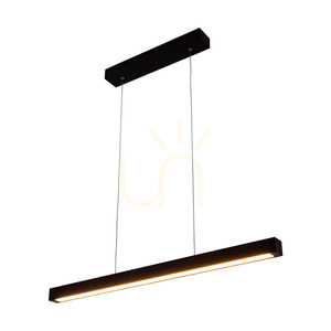 Smal 2xLED 3000K 22,5 W taklampa, bok- och valnötsträ / genomskinlig PVC-sladd med beröringsdimmer, 80 cm small 1