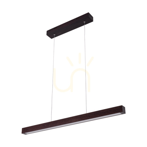 Kontrollera Smal 2xLED 3000K 22,5 W taklampa, bok- och valnötsträ / genomskinlig PVC-sladd med beröringsdimmer, 80 cm