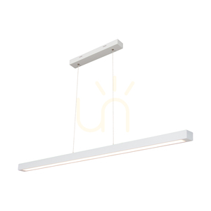 Smal 2xLED 3000K 34,5 W taklampa, vitt bokträ / genomskinlig PVC-sladd med beröringsdimmer, 110 cm small 0