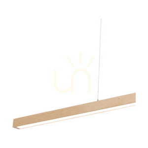 Smal 2xLED 3000K 34,5 W taklampa, björk/transparent PVC-sladd med beröringsdimmer, 110 cm small 1