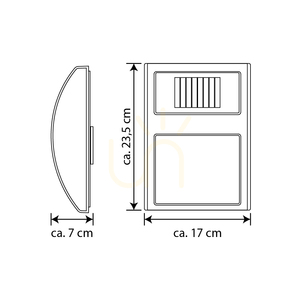 Vägglampa för husnummer med solcellsdrift, inkluderar 3 st. 0,1 W LED-lampor, satinmetall/vit och svart plast, IP44, 17 cm small 2