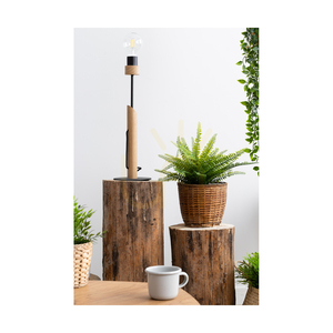 Solange bordslampa, 1xE27, Max. 60 W, oljad ek/svart metall/svart flätad kabel, Ø 15 cm small 2
