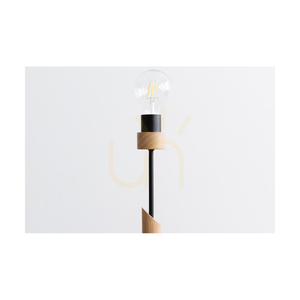 Solange bordslampa, 1xE27, Max. 60 W, oljad ek/svart metall/svart flätad kabel, Ø 15 cm small 3