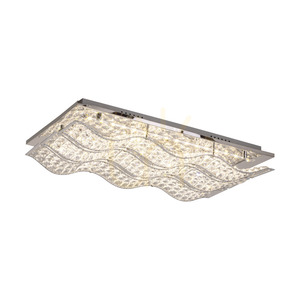 Spindle taklampa, inklusive LED 4000K 24W, krommetall/klart kristallglas, 61 cm small 1
