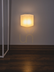 Space vägglampa, inklusive 1 st LED 3000K 6W, vit metall, 17 cm small 1