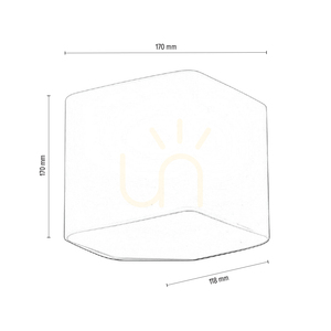 Space vägglampa, inklusive 1 st LED 3000K 6W, vit metall, 17 cm small 2