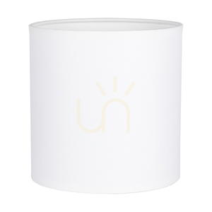 Robust bordslampa, 1xE27, Max. 25 W, betonggrå/svart PVC-sladd/vit lampskärm, Ø 15 cm small 1