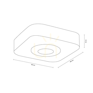 Sunniva taklampa, inklusive 1 st LED-lampa 3000K 5W, brunbehandlad furu / svart metall, 14 cm small 1