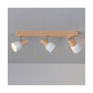 Svantje taklampa, 3xE14, Max. 40 W, björk/krommetall/vit metallskärm, 49 cm small 3
