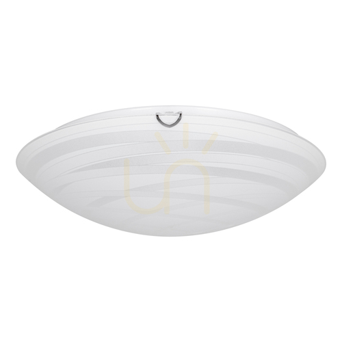 Kontrollera Taklampa Sydney, 2xE27, Max. 60 W, kromad metall/vit glasskärm, Ø 40 cm