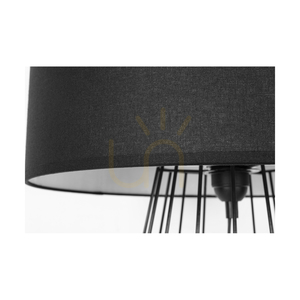 Bordslampa ”Swan”, 1xE27, Max. 60 W, svart metall/svart PVC-sladd/svart lampskärm, Ø 40 cm small 2