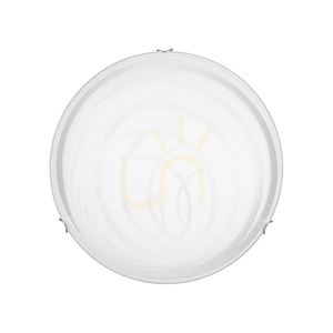 Taklampa Sydney, inkluderar 1 st LED 2700K 30 W, krommetall/vit glasskärm, Ø50 cm small 2