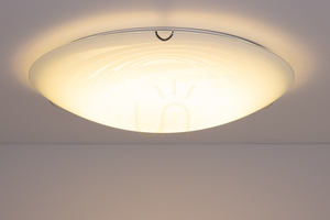 Taklampa Sydney, inkluderar 1 st LED 2700K 30 W, krommetall/vit glasskärm, Ø50 cm small 3