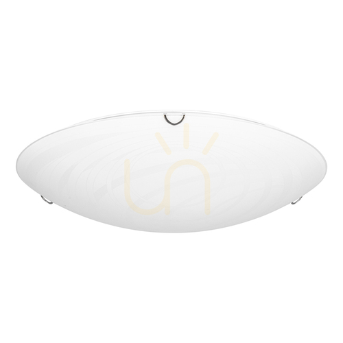 Kontrollera Taklampa Sydney, inkluderar 1 st LED 2700K 30 W, krommetall/vit glasskärm, Ø50 cm
