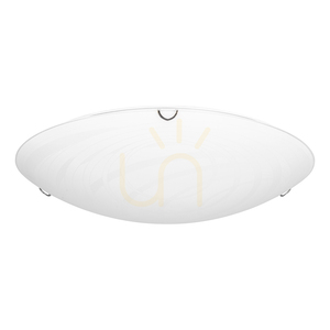 Taklampa Sydney, inkluderar 1 st LED 2700K 30 W, krommetall/vit glasskärm, Ø50 cm small 0