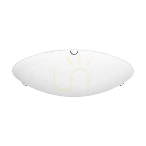 Taklampa Sydney, inklusive 1 st LED-lampa 2700K 18 W, krommetall/vit glasskärm, Ø40 cm small 0