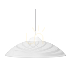 Sydney taklampa, 1xE27, Max. 60 W, vit plast/vit glasskärm, Ø 35 cm small 3