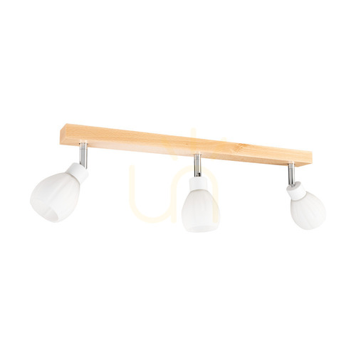 Kontrollera Talea Incl taklampa. 3xG9 LED, max. 3 W, björk/vit metall/vit glasskärm, 55 cm