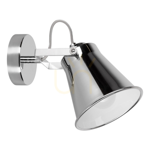 Tekla vägglampa, 1xE27, Max. 60 W, krommetall, 17 cm small 0