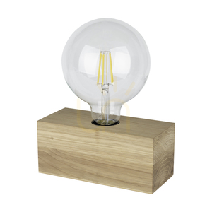 Theo bordslampa, 1xE27, Max. 25 W, oljad ek/svart, 18 cm PVC-sladd small 0
