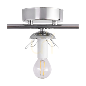 Tilo taklampa, 3xE14, Max. 25 W, krommetall/vit glasskärm, 54 cm small 2