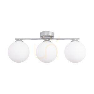 Tilo taklampa, 3xE14, Max. 25 W, krommetall/vit glasskärm, 54 cm small 0