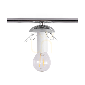 Tilo taklampa, 4xE14, Max. 25 W, krommetall/vit glasskärm, 77 cm small 3