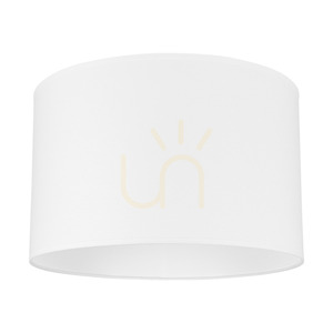 Taklampa Timon, 1xE27, Max. 40 W, vit metall/vit skärm, Ø 38 cm small 1