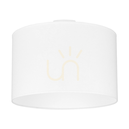 Kontrollera Taklampa Timon, 1xE27, Max. 40 W, vit metall/vit skärm, Ø 38 cm