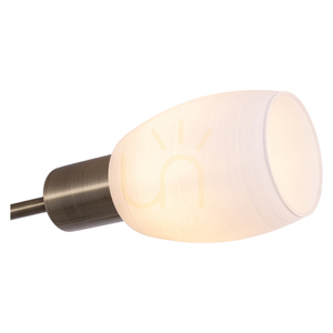 Tosca taklampa, 4xE14, Max. 40 W, metallpatina/vit, glasskärm, 67 cm small 2
