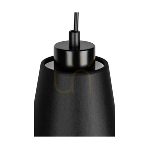Trabo Carlos vägglampa, 1xE27, Max. 25 W, brunbehandlad furu/svart PVC-sladd/svart lampskärm, 27,5 cm small 4