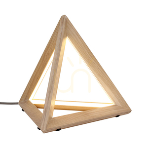 Trigonon bordslampa, 1xLED, 3000 K, 27 W, oljad ek/svart, PVC-sladd 42 cm small 1