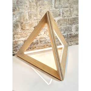Trigonon bordslampa, 1xLED, 3000 K, 27 W, oljad ek/svart, PVC-sladd 42 cm small 2