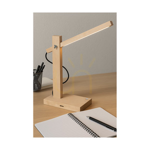 Tukan bordslampa, 1xLED, 3000 K, 5,5 W, björk/antracit, flätad sladd med beröringsdimmer, 45 cm small 1