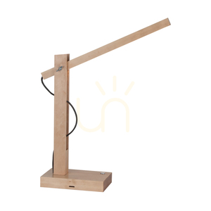 Tukan bordslampa, 1xLED, 3000 K, 5,5 W, björk/antracit, flätad sladd med beröringsdimmer, 45 cm small 0