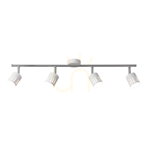 Taklampa Ulrika, 4xG9, Max. 28 W, krom/vit metall, 82 cm small 1