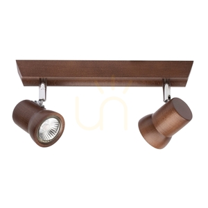 Spot Light Venla 2434276 takspotlight, 2×GU10, valnötsfärgat bokträ, 29 cm small 4