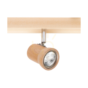 Taklampa Venla, inkluderar 3 GU10-fattningar, max. 5 W, björk/krommetall, 49 cm small 2