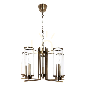 Verdi taklampa, 5xE14, Max. 40 W, metall med patina/transparent glasskärm, Ø 58 cm small 0