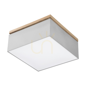 Vertiga taklampa, 4xE27, Max. 25 W, oljad ek/grå, 45 cm skärm small 0